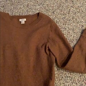 J Crew light brown/mocha sweater